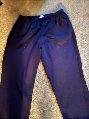Alfred Dunner Navy Blue Jogger Pants